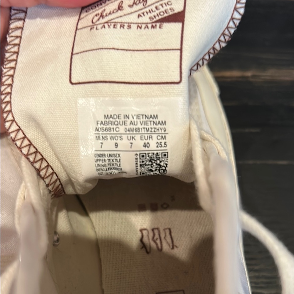 Retro Converse Chuck 70 High ‘Clubhouse High-Top Sneakers with Logo cream - Picture 14 of 15